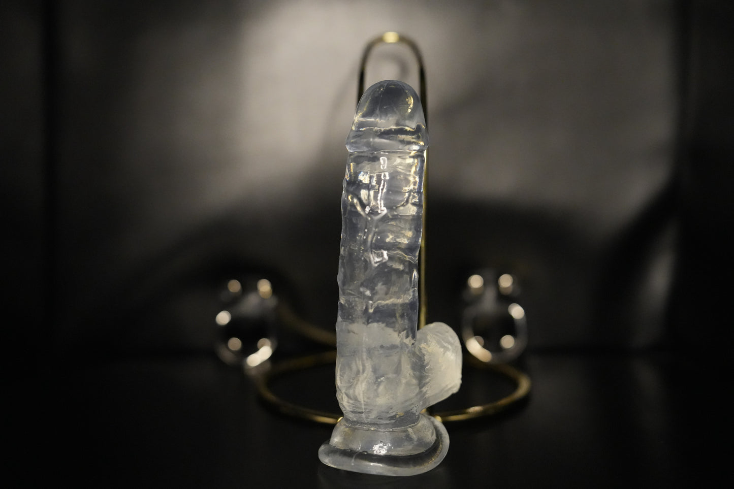 Transparent dildo